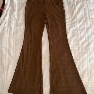 SHEIN Chocolate Brown Flare Pants
